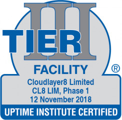 Tier III Construction Certification by Uptime Institute of USA logo